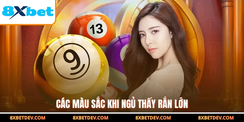 Các màu sắc khi ngủ thấy rắn lớn